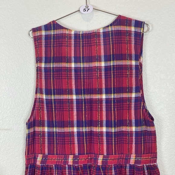 Vintage plaid button side maxi - Picture 6 of 7